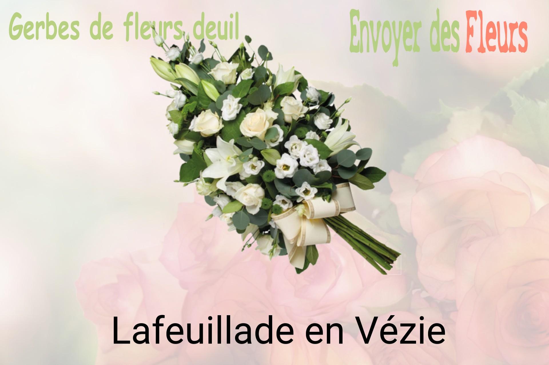 Gerbe de fleurs de deuil livrée à Lafeuillade-en-Vézie